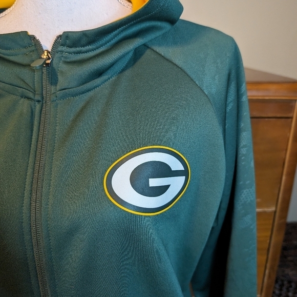 FANATICS GREEN Bay Packers NFL Embroidered Stitched Logo SWEATSHIRT - Picture 7 of 14